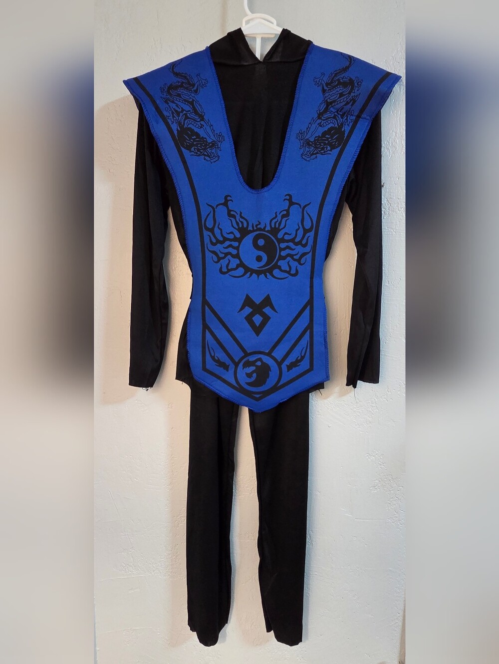 Spirit Halloween Blue Complete Ninja Kids Costume Set X-Large XL 14-16 Complete